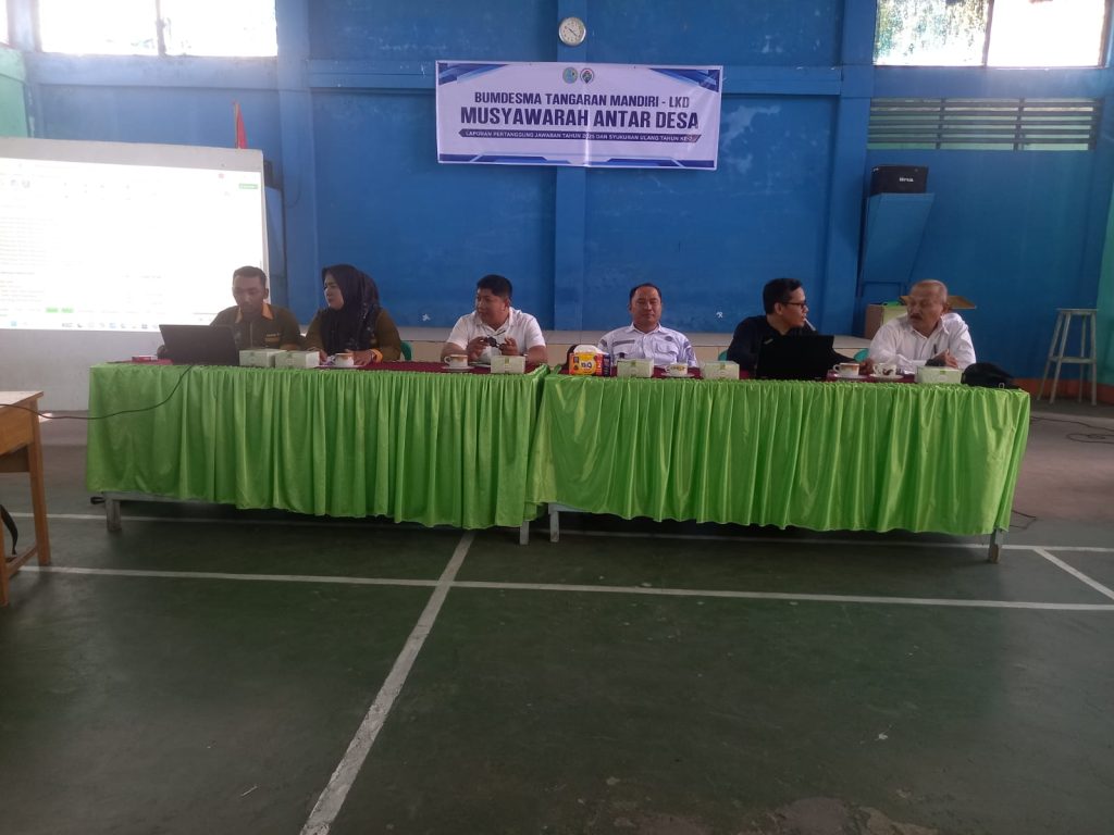 BKAD Kecamatan Tangaran menggelar Musyawarah Antar Desa  Pelaporan Pertanggungjawaban Laporan Keuangan Badan Usaha Desa Bersama Tangaran Mandiri