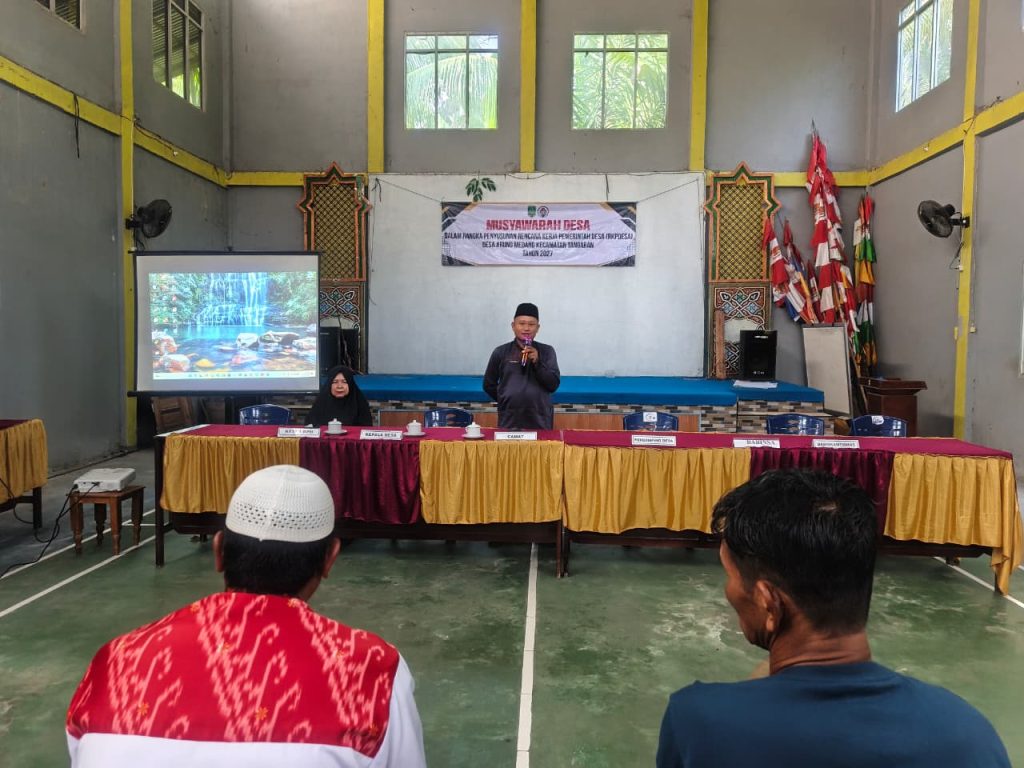 Pelaksanaan Musyawarah Desa Penyusunan Rencana Kerja Pemerintah Desa Arung Medang tahun 2027
