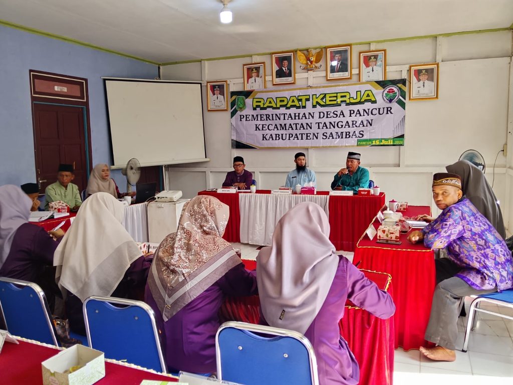 Pemerintah Desa Pancur Kecamatan Tangaran, menggelar rapat kerja Pemerintahan Desa tahun 2026 semester pertama