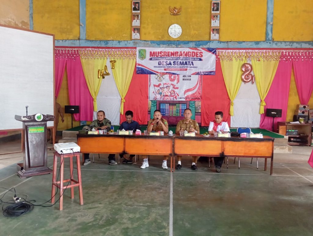 Pemerintah Desa Semata melaksanakan Musyawarah Perencanaan Pembangunan Desa (Musrenbang Desa) dalam rangka pembahasan dan penetapan Rencana Kerja Pemerintah Desa (RKPDes) Tahun Anggaran 2027